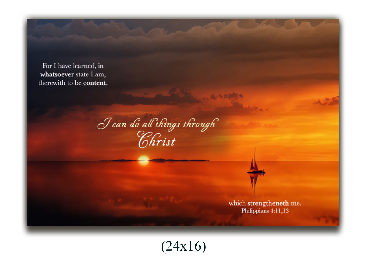 Canvas Philippians 4:11,13
