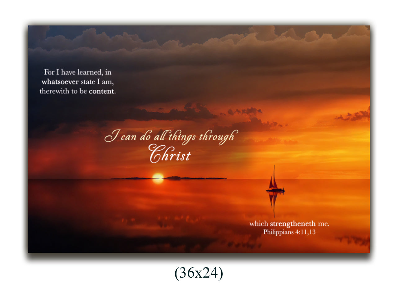 Canvas Philippians 4:11,13