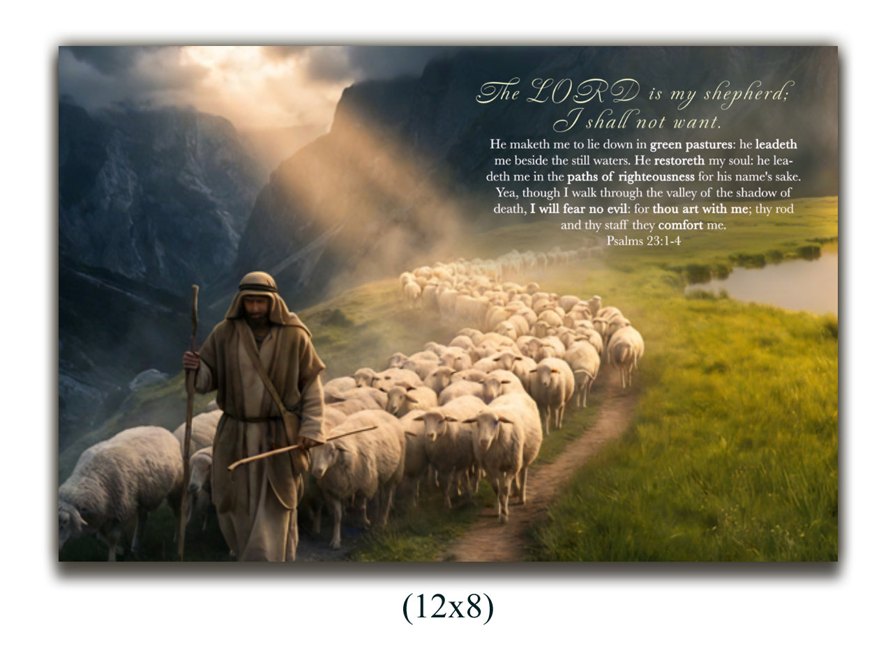 Canvas Psalms 23:1-4
