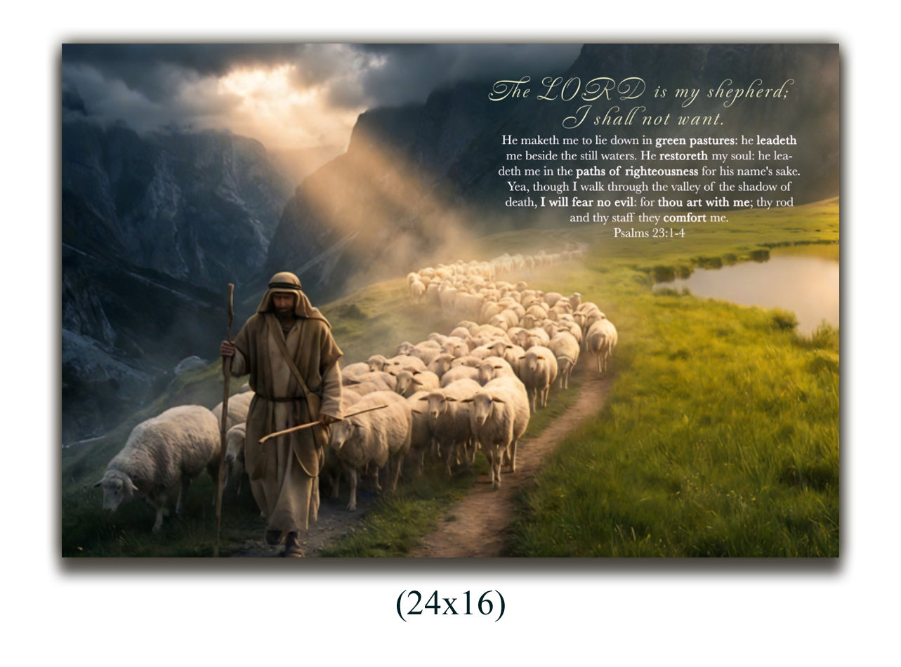Canvas Psalms 23:1-4