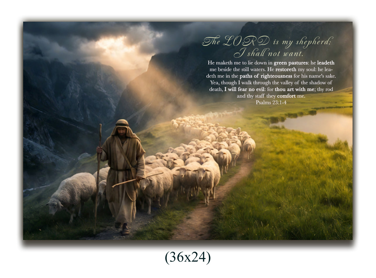 Canvas Psalms 23:1-4