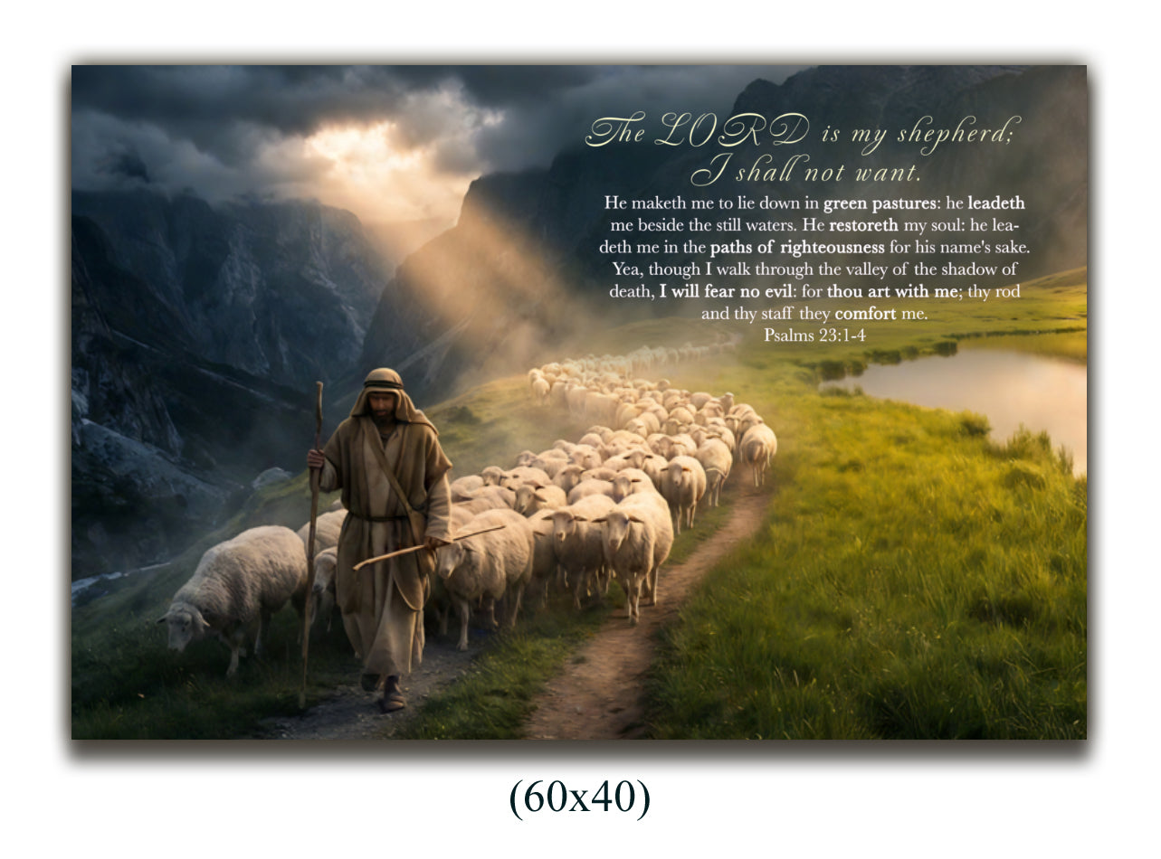 Canvas Psalms 23:1-4