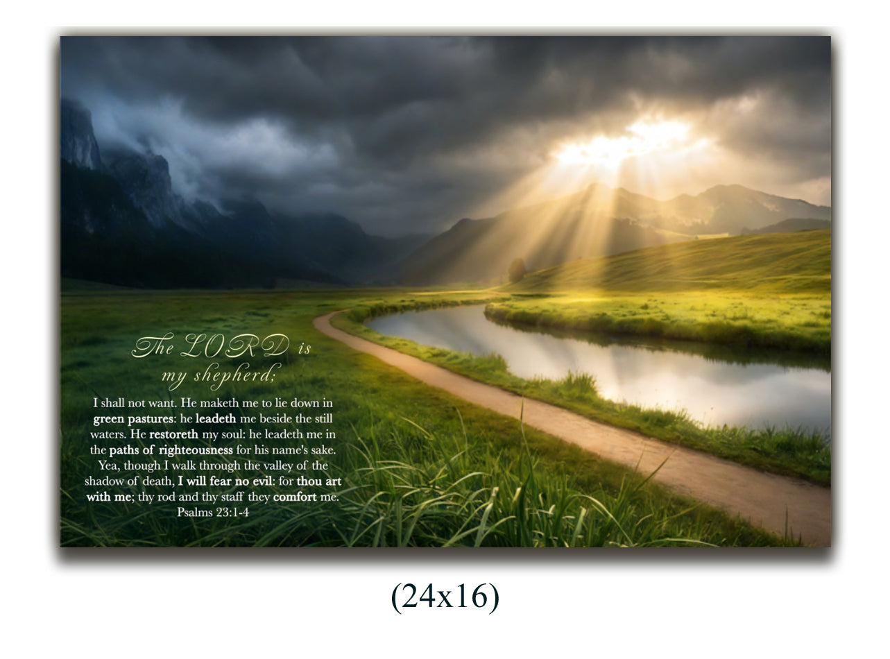 Canvas Psalms 23:1-4