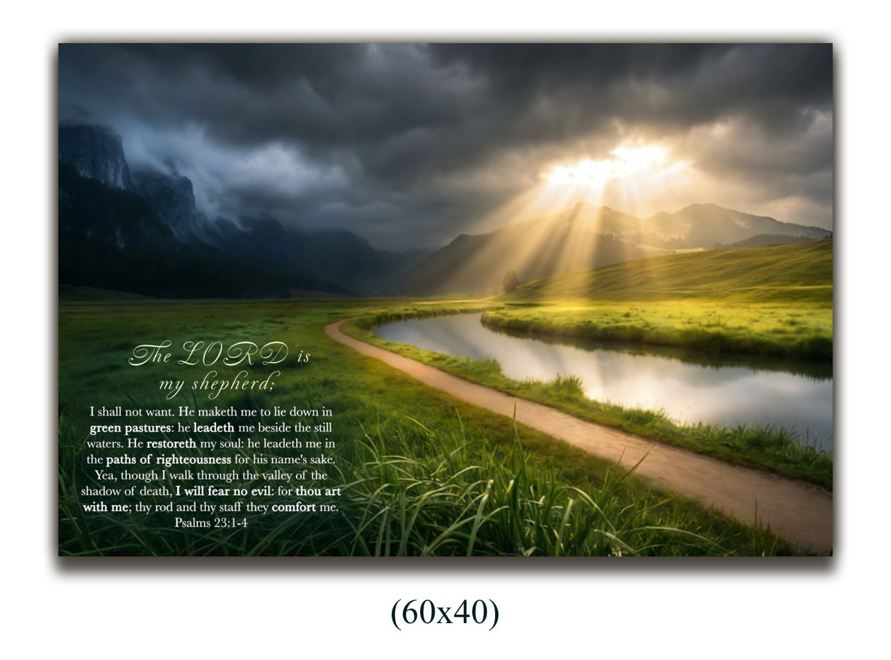 Canvas Psalms 23:1-4