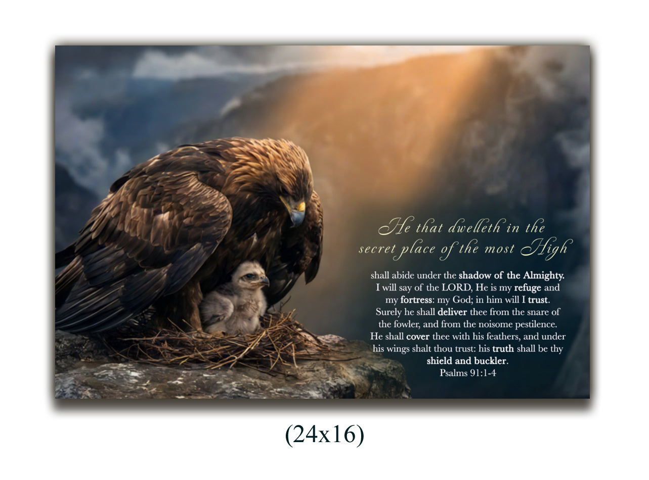 Canvas Psalms 91:1-4