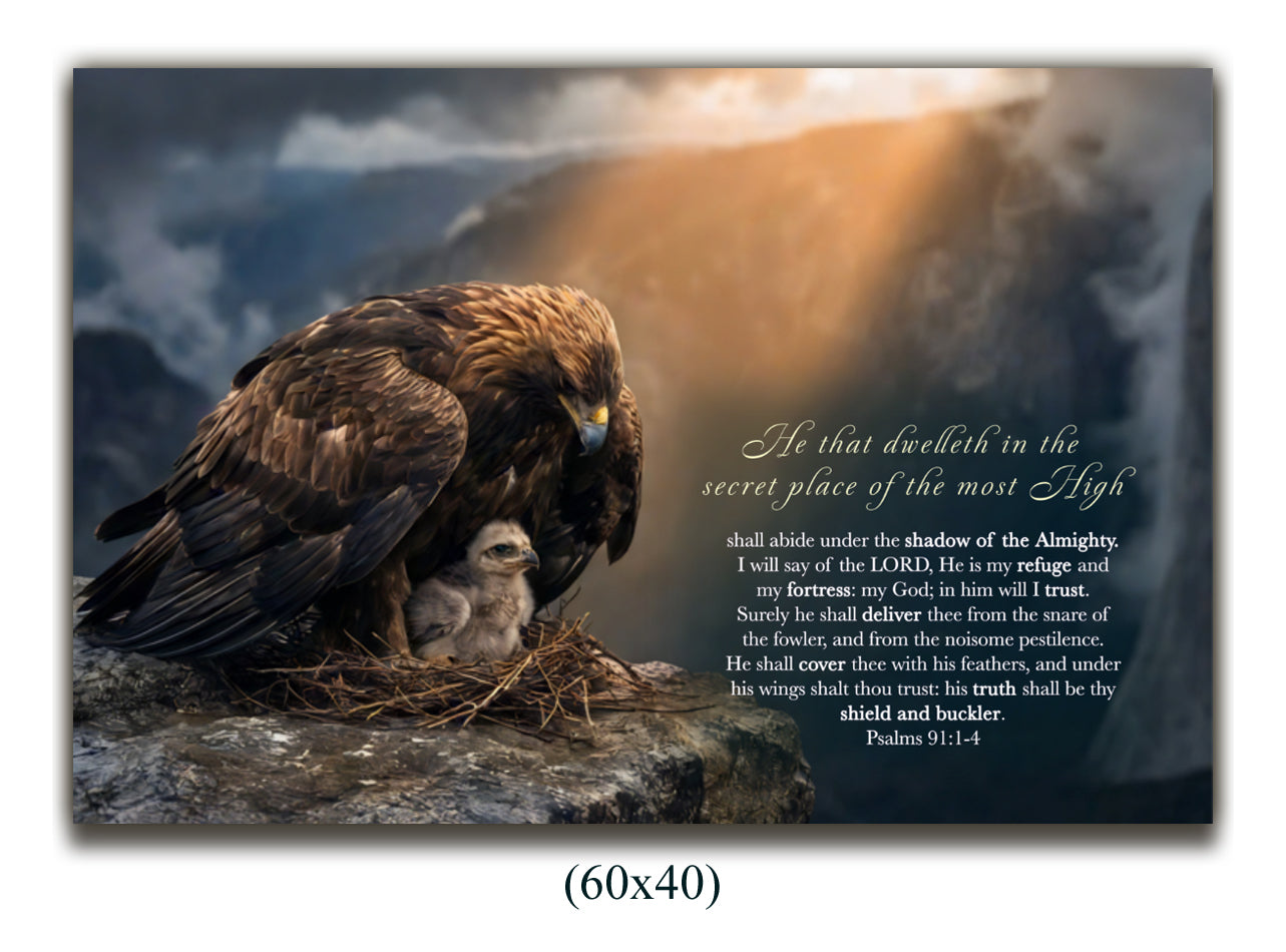 Canvas Psalms 91:1-4