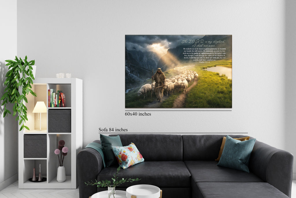 Canvas Psalms 23:1-4