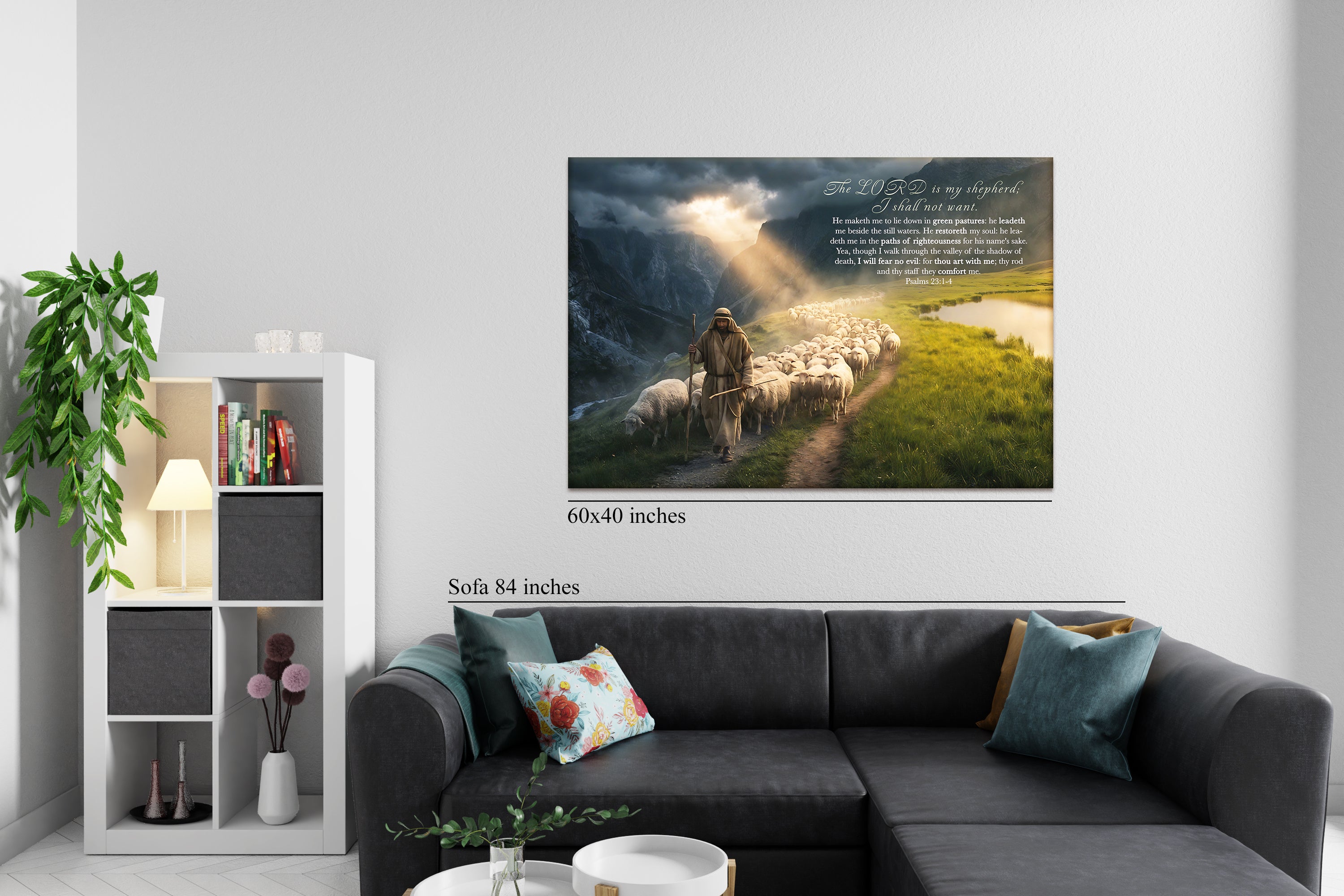 Canvas Psalms 23:1-4